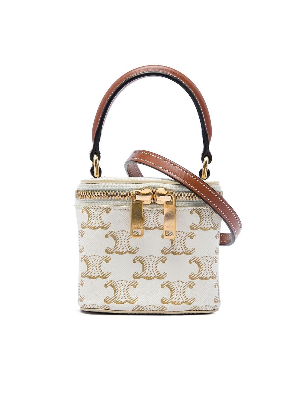 Celine Mini Triomphe Coated Canvas #361021C10B